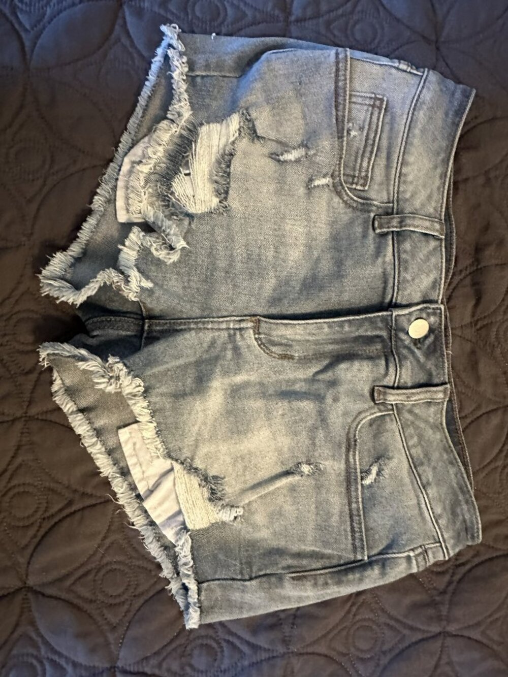 Victoria's Secret PINK Distressed Denim Shorts